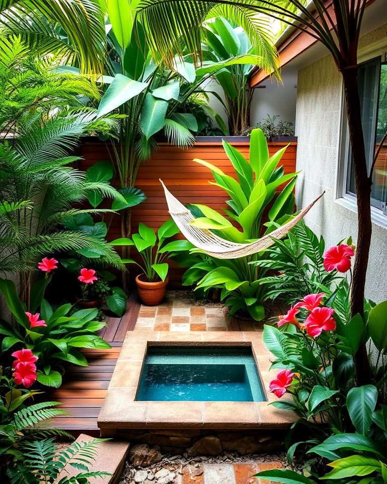 sunken tropical paradise - 15 Sunken Garden Ideas