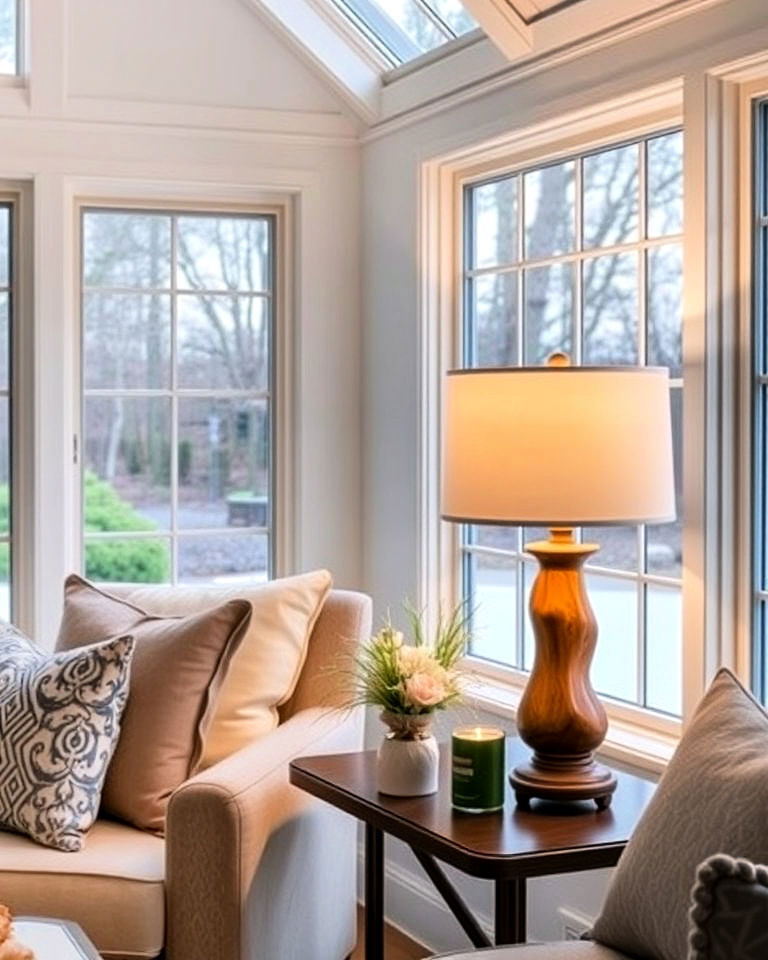 table lamps with dimmer switches - 15 Sunroom Lighting Ideas