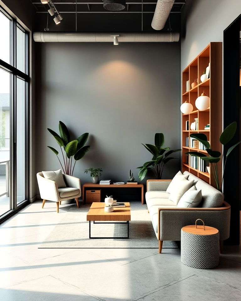 tech free relaxation gym corner - 25 Gym Interior Design Ideas