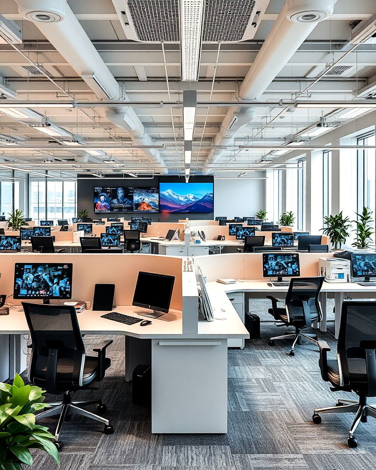 technology hubs corporate office interior design - 25 Corporate Office Interior Design Ideas