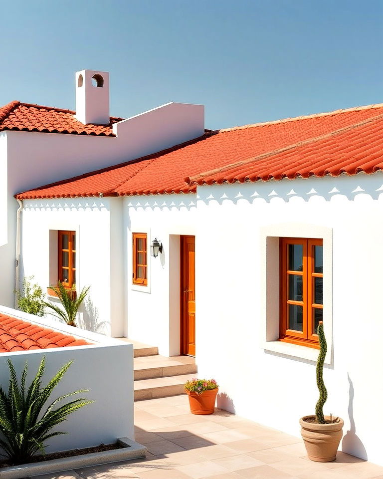 terracotta roofs greek style home - 25 Greek Style Home Ideas