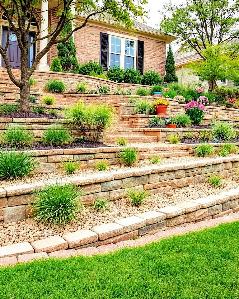 texas front yard terraced landscaping - 25 Texas Front Yard Landscaping Ideas