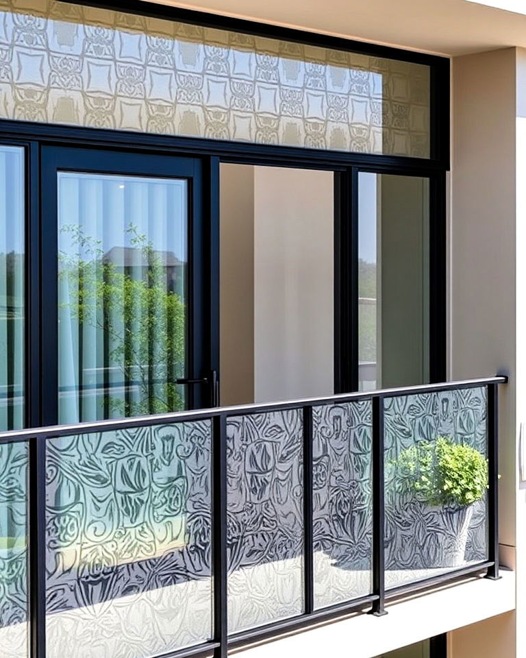 textured glass designs - 20 Glass Balcony Design Ideas