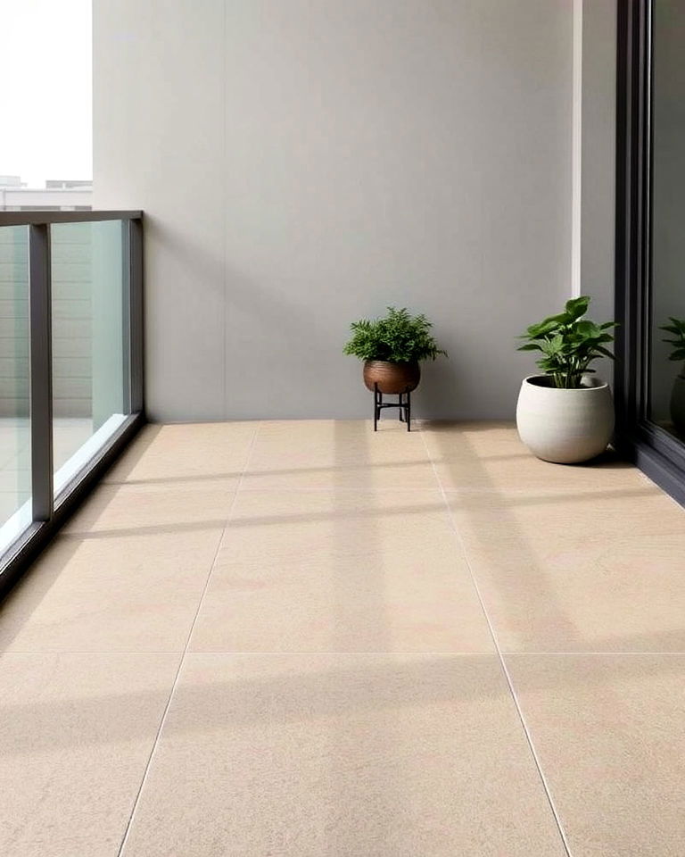 textured porcelain tiles for balcony - 20 Balcony Tiles Ideas