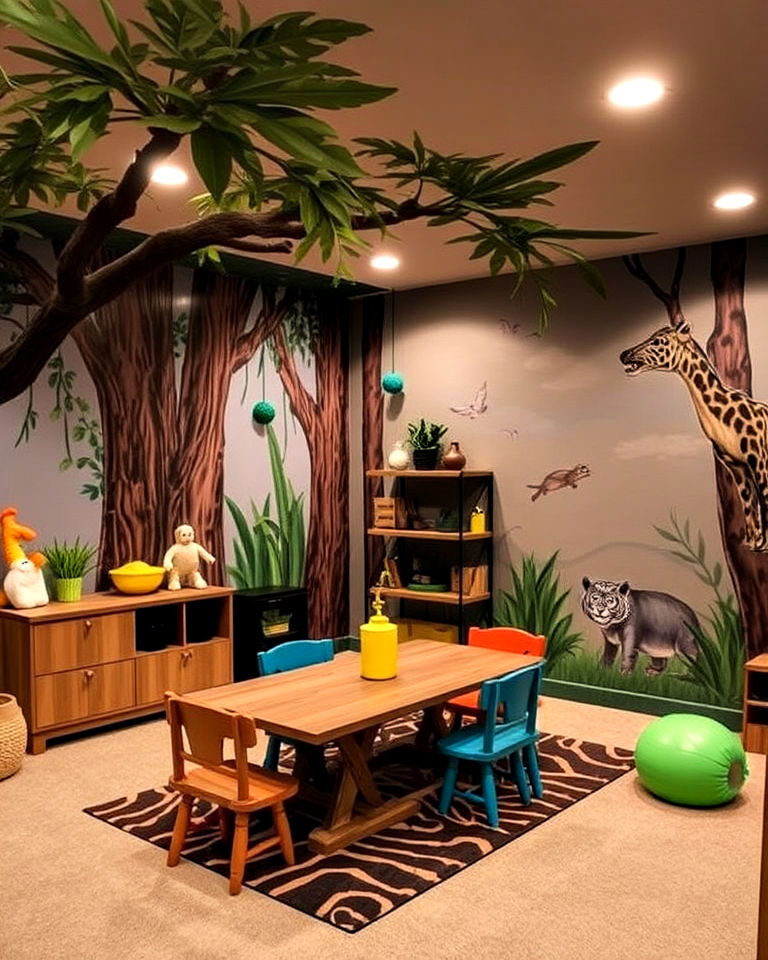 themed adventure zone playroom - 20 Basement Playroom Ideas