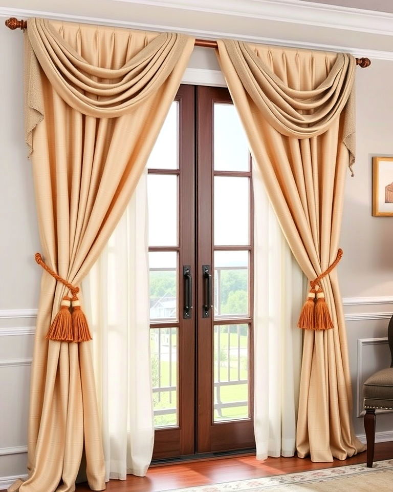 tie back layered curtains - 20 Double Curtain Ideas