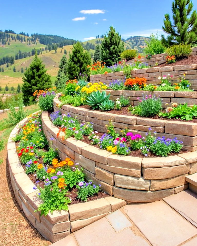 tiered garden beds colorado landscaping - 25 Colorado Landscaping Ideas