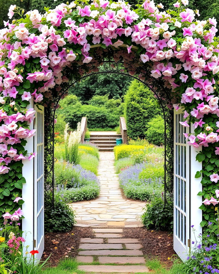 timeless floral archways - 15 Cottagecore Garden Ideas