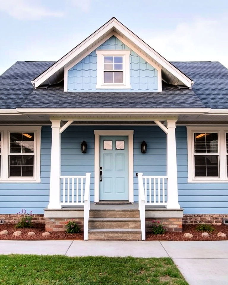 timeless soft blue vinyl siding - 40 Vinyl Siding Colors
