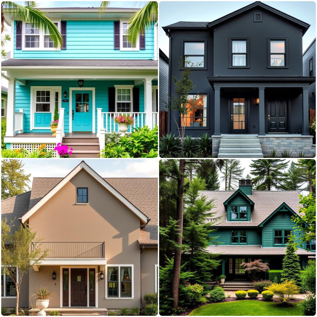 2025 50 Top Exterior House Colors in Trending Palettes