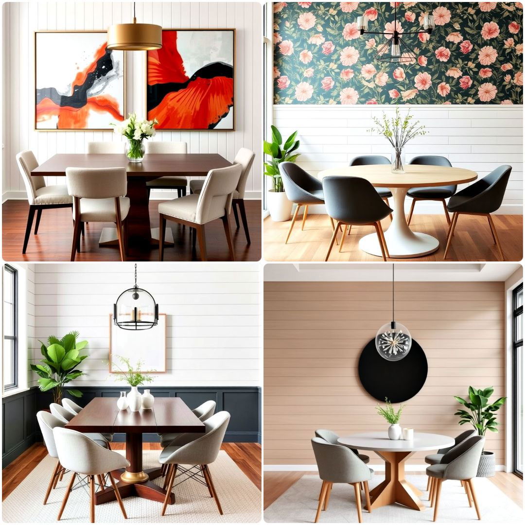top shiplap dining room wall ideas