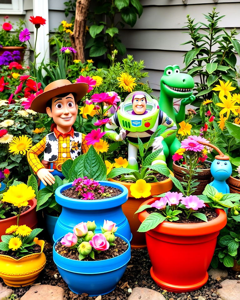 toy story play garden - 15 Disney Garden Ideas