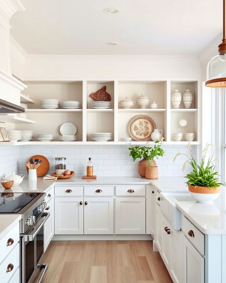 traditional open shelving beach house interior - 30 Beach House Interior Design Ideas