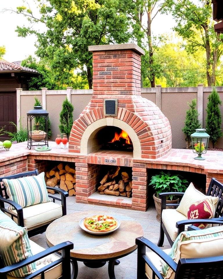 traditional outdoor pizza oven - 20 Italian Backyard Ideas