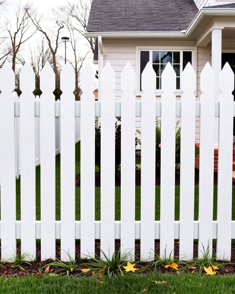 traditional privacy picket fence - 15 Front Yard Picket Fence Ideas