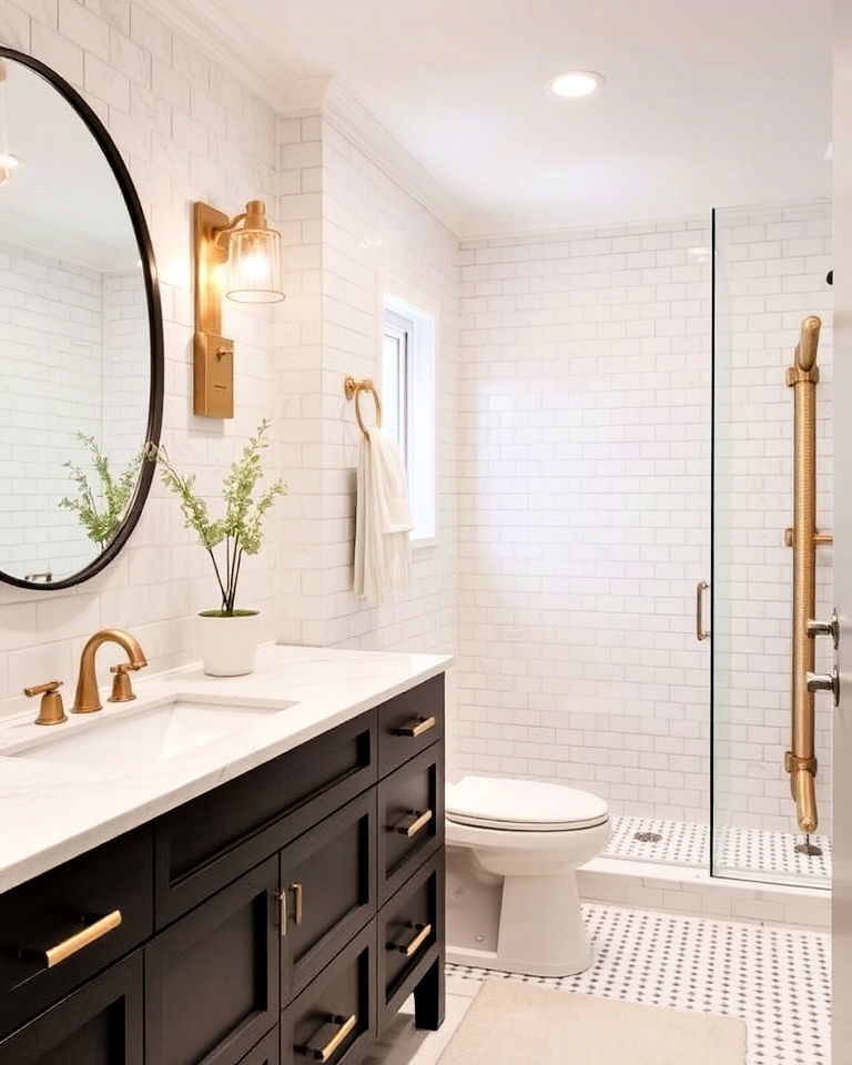 transitional bathroom design - 25 Transitional Interior Design Ideas