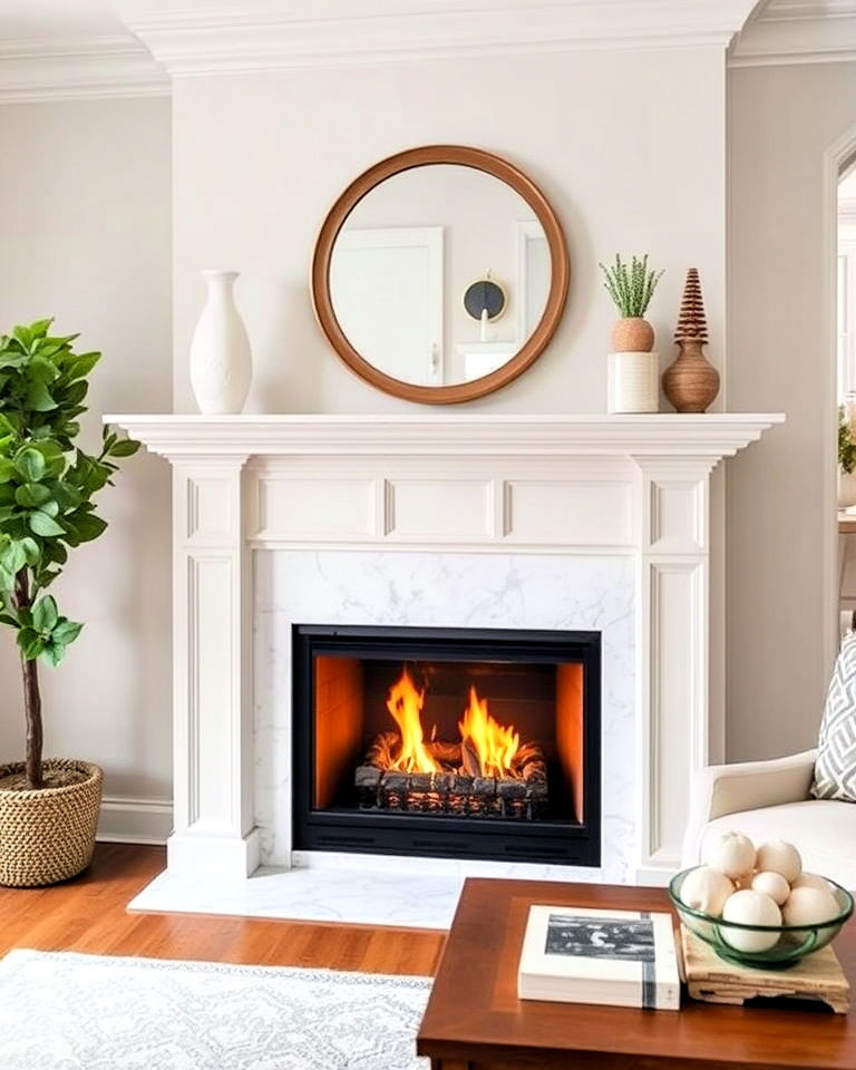 transitional fireplace interior - 25 Transitional Interior Design Ideas
