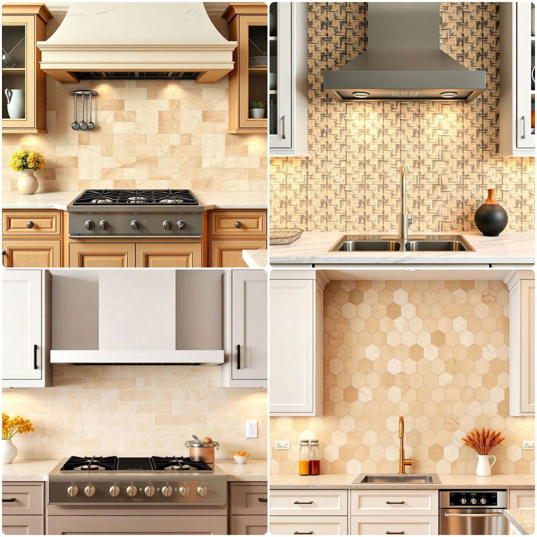travertine kitchen backsplash ideas
