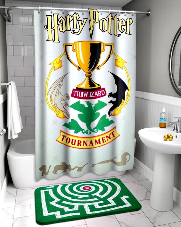 triwizard tournament inspired accessories - 25 Harry Potter Bathroom Ideas