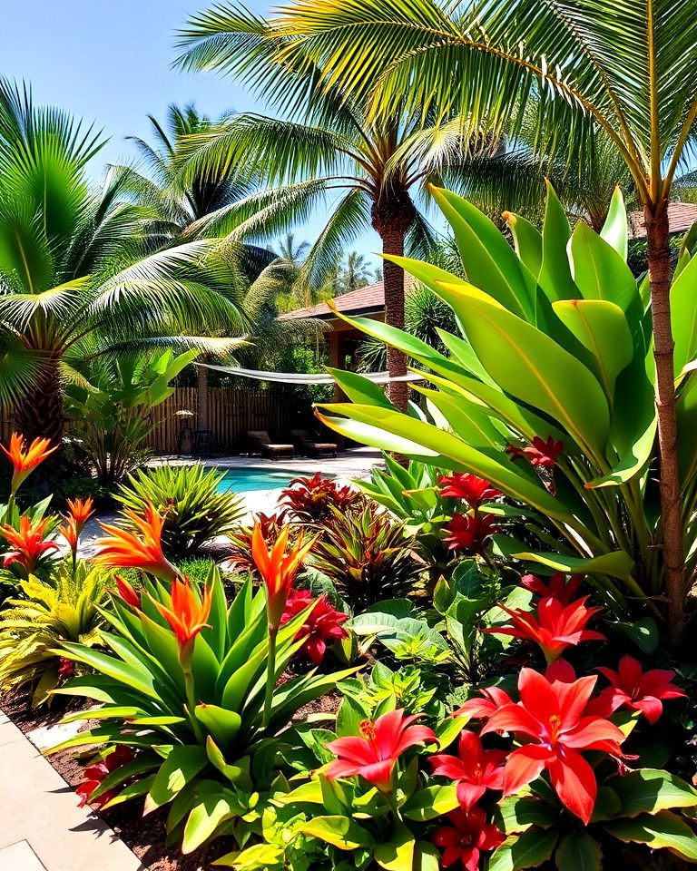 tropical inspired designs - 15 Full Sun Landscaping Ideas