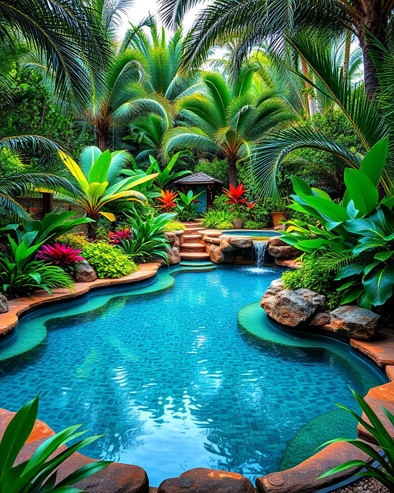 tropical lagoon pool - 15 Garden Pool Ideas