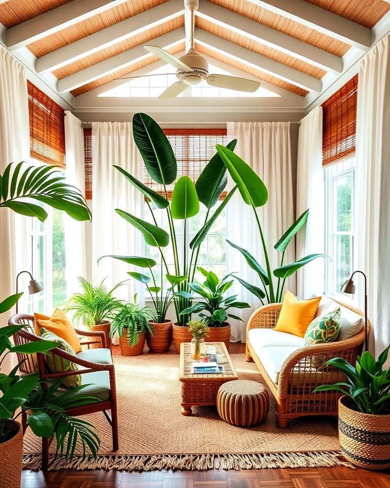 tropical oasis reading space - 25 Reading Room Ideas