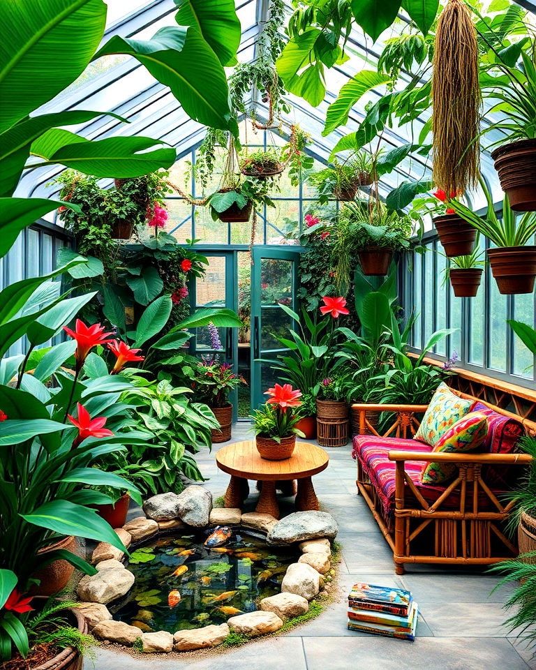 tropical rainforest escape - 20 Fantasy Greenhouse Ideas