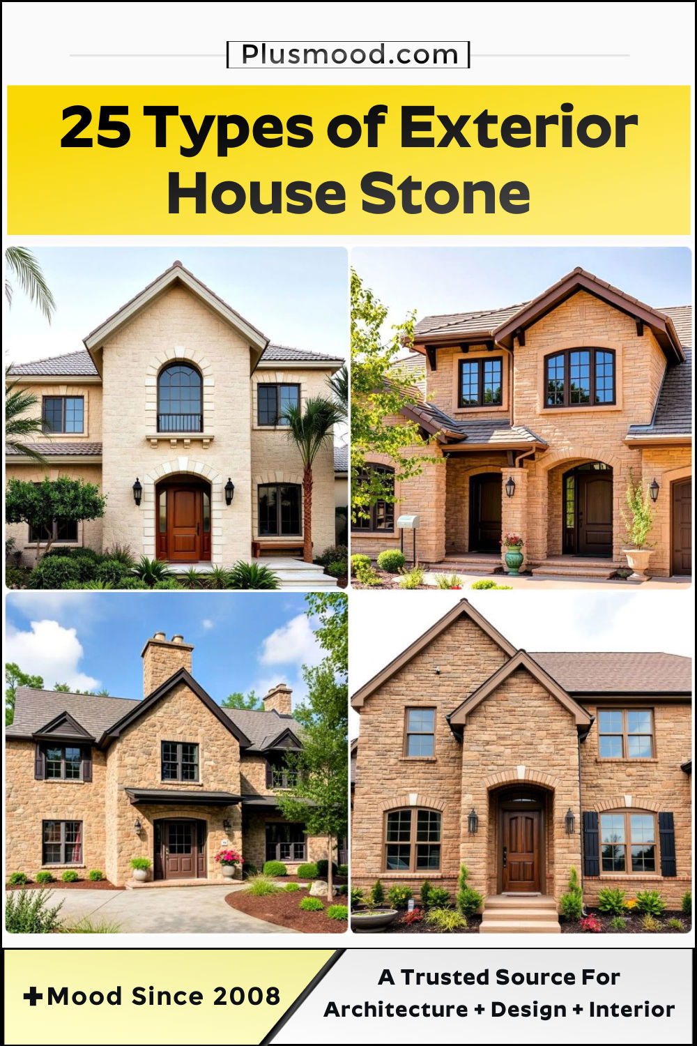 types of exterior house stone to copy