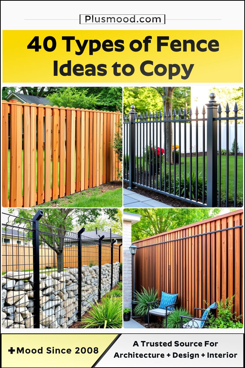 types of fences ideas