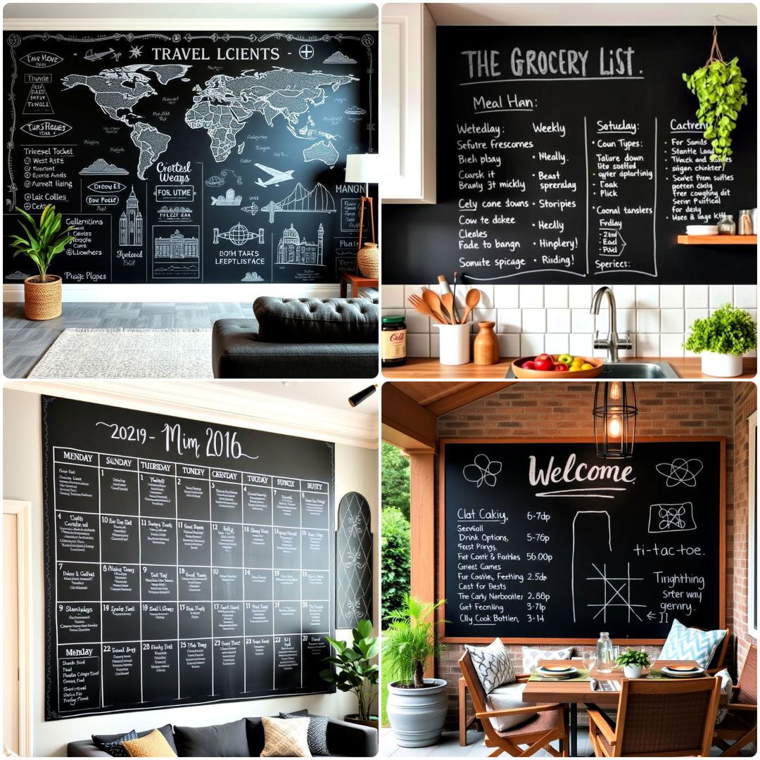Creative Chalkboard Wall Ideas For Home Organization
