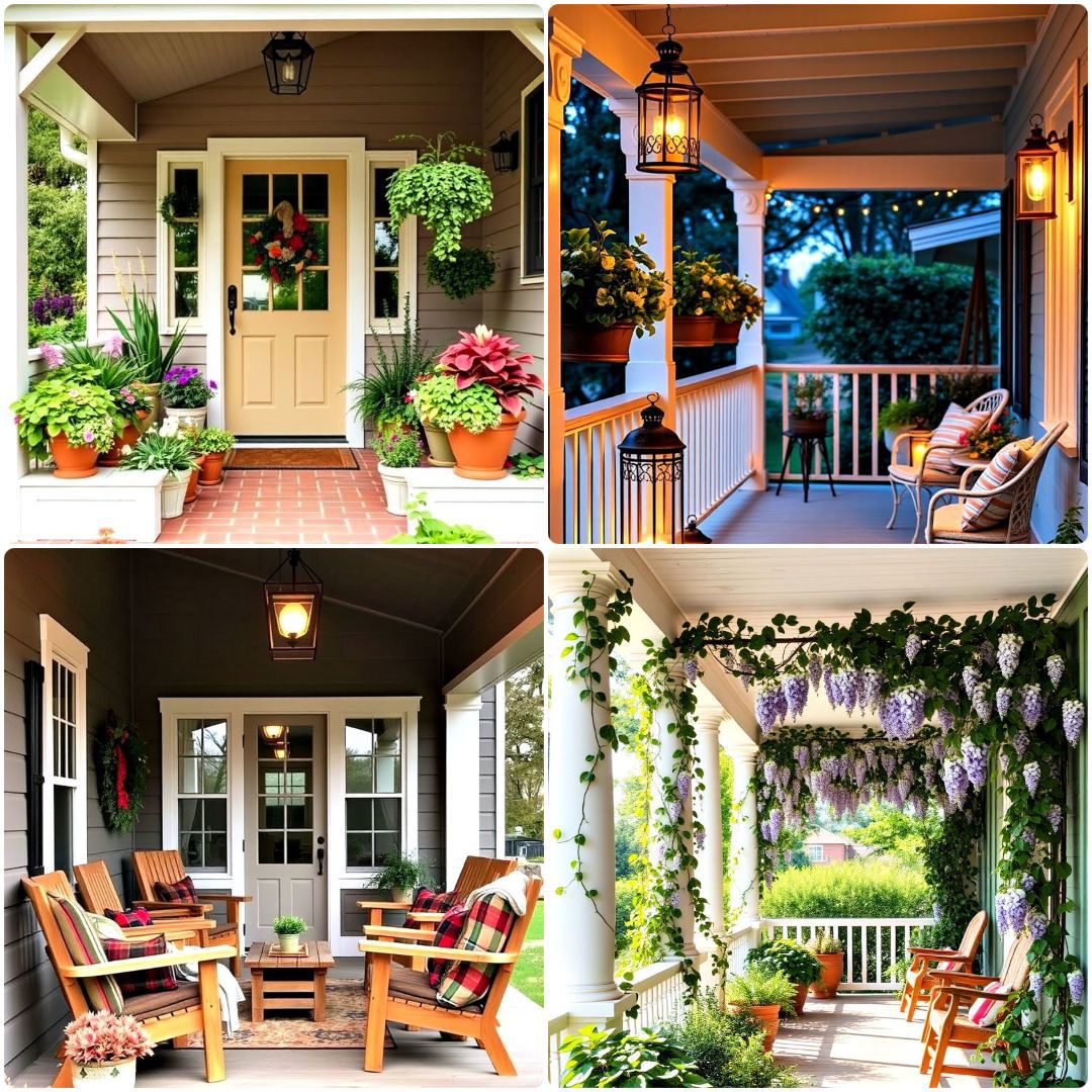 unique cottage front porch ideas
