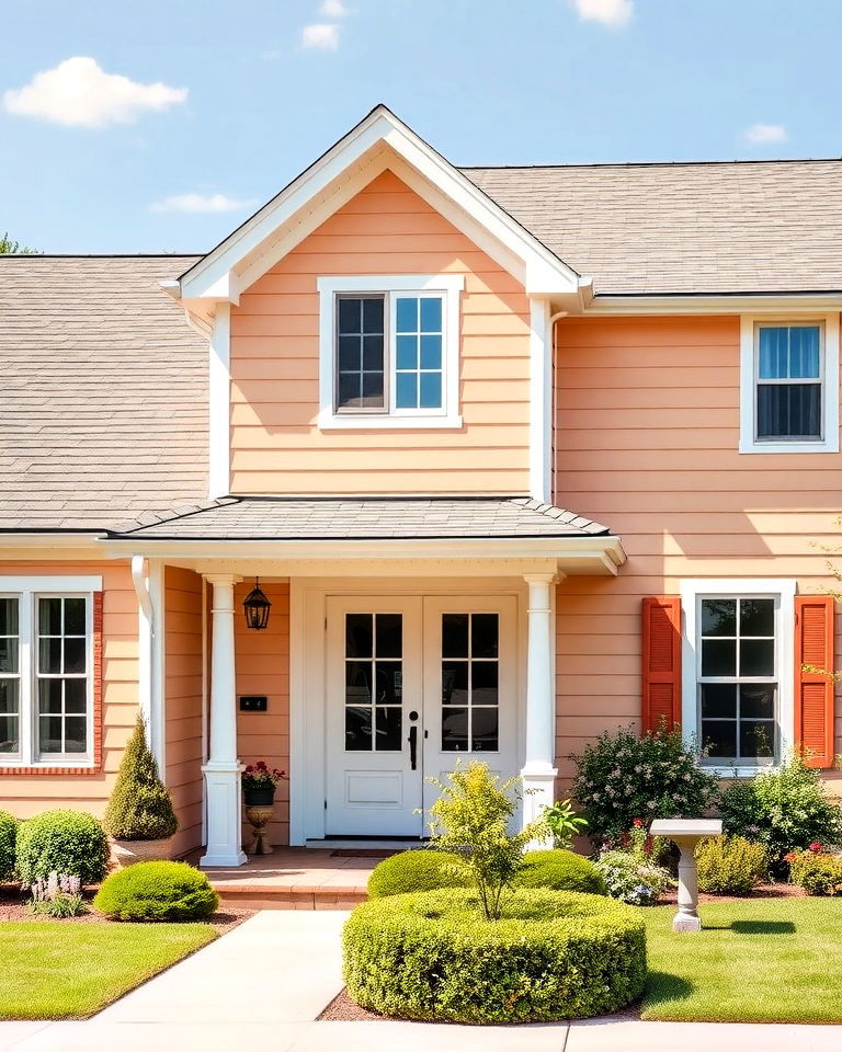 unique pale peach vinyl siding - 40 Vinyl Siding Colors