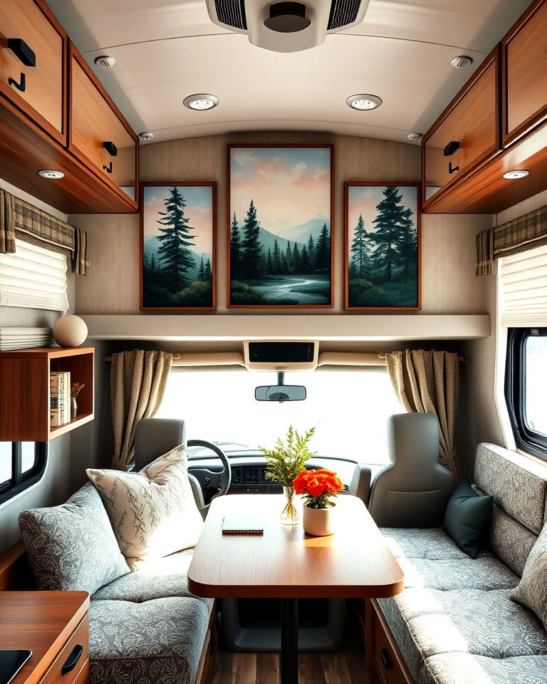 unique personalize with wall art - 25 Rv Decorating Ideas