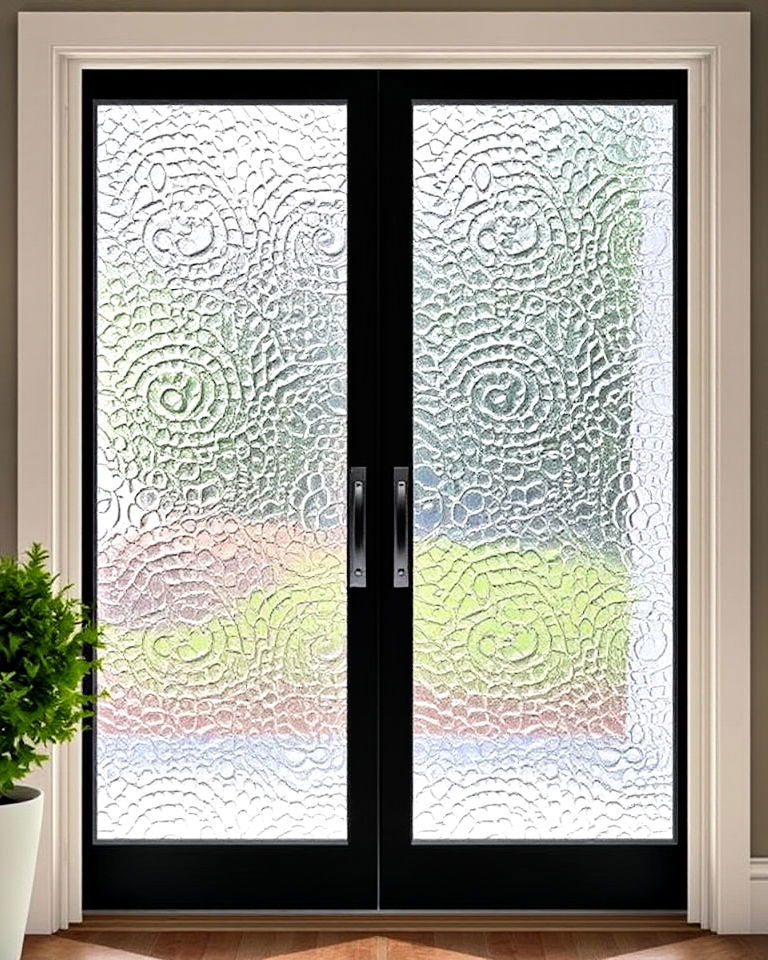unique textured glass front door - 20 Glass Front Doors Ideas