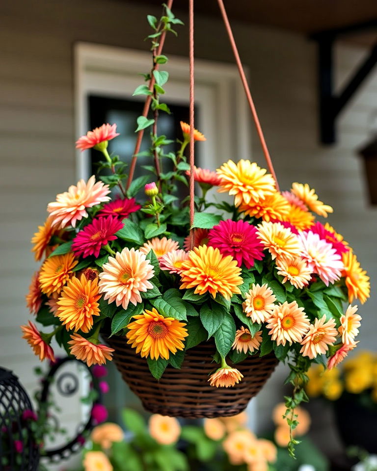 use mums for fall hanging baskets use mums for fall hanging baskets - 20 Mums Landscaping Ideas
