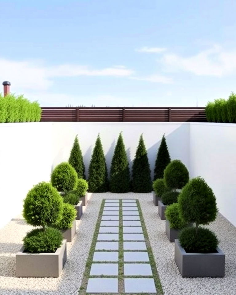 utilize symmetry in layouts minimalist design - 20 Minimalist Landscaping Ideas
