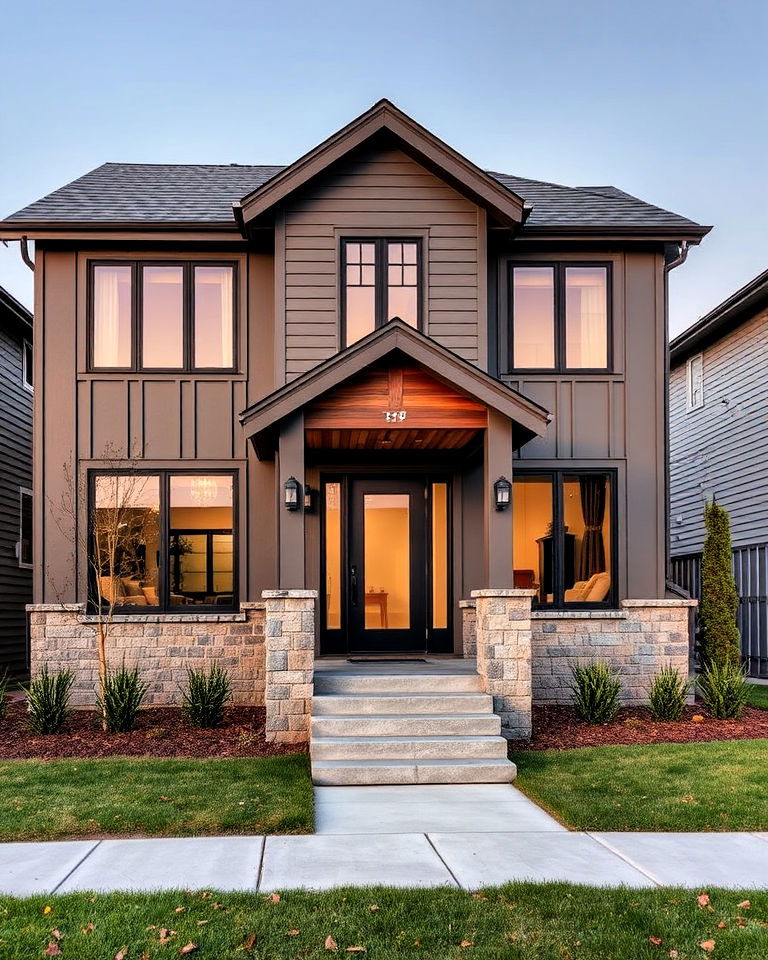 valspar gravity gra paint color for exterior home - 15 Greige Paint Colors for Exteriors