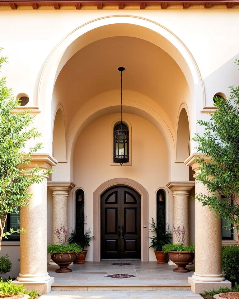 vaulted arches to mediterranean exteriors - 25 Mediterranean House Exterior Ideas