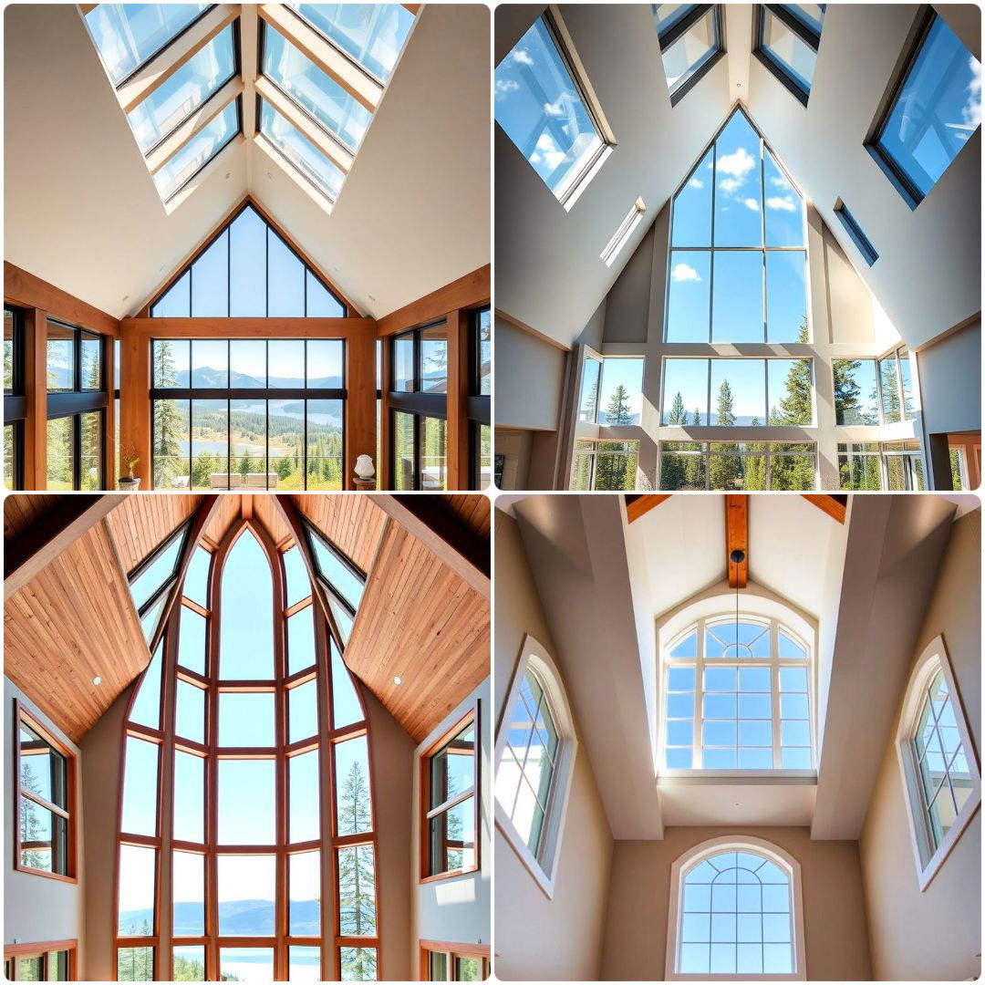 vaulted ceiling window ideas