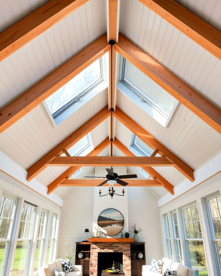vaulted shed ceiling design - 15 Shed Ceiling Ideas