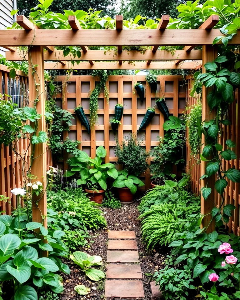 vegetable garden into your secret space - 40 Secret Garden Ideas