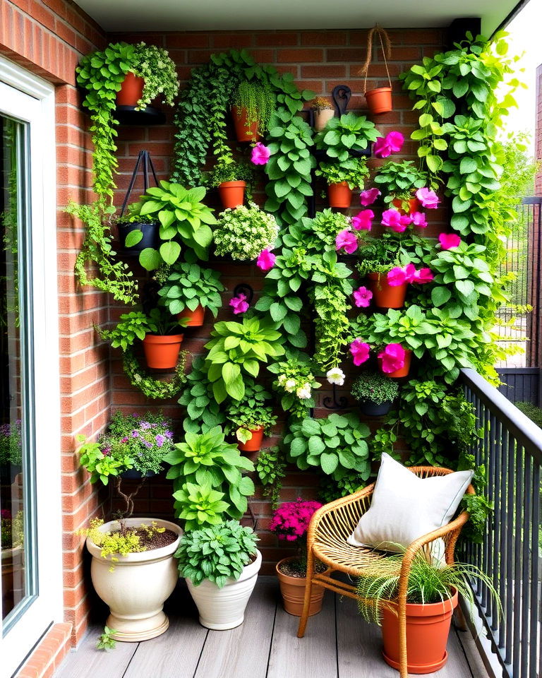 vertical garden for second story balcony - 15 Second Story Balcony Ideas