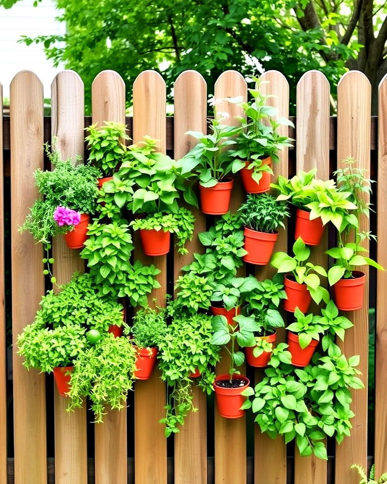vertical garden panels for fence - 20 Fence Art Ideas