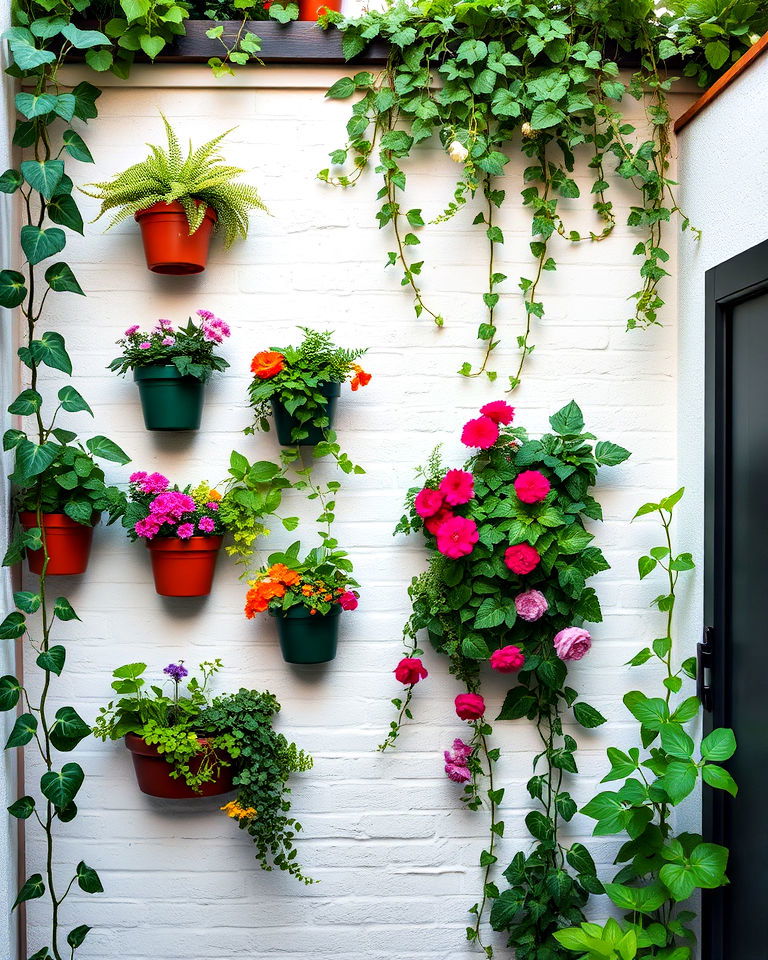 vertical gardening for space efficiency - 15 Narrow Garden Ideas