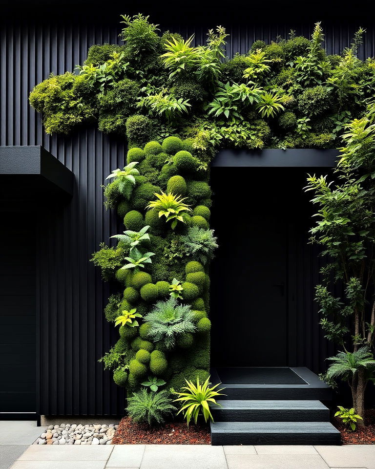 vertical gardens in japandi house - 15 Japandi House Exterior Ideas