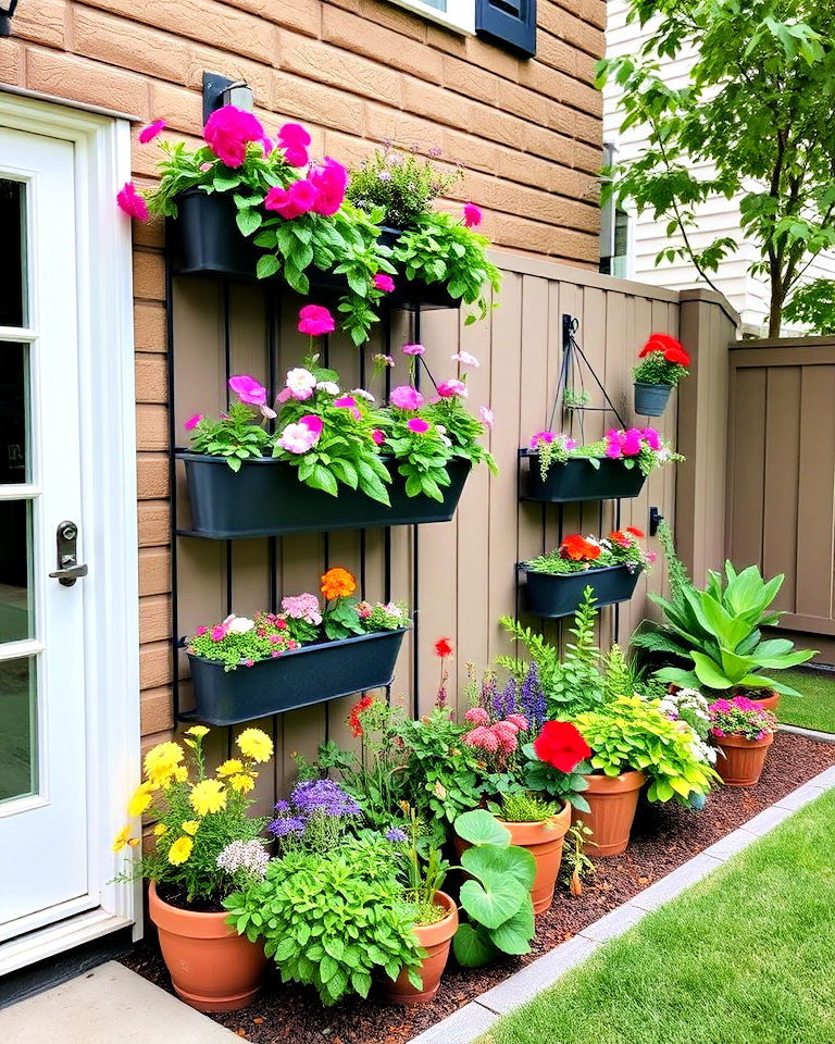 vertical greenery townhouse landscaping - 20 Small Front Yard Townhouse Landscaping Ideas