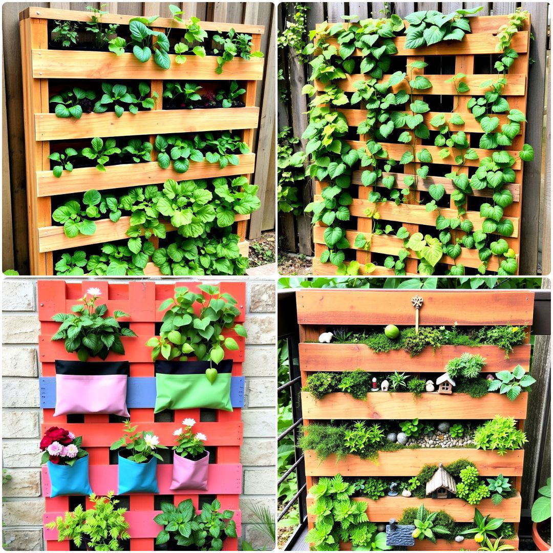 vertical pallet garden ideas