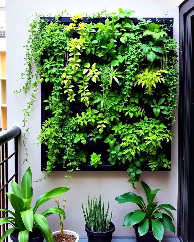 vertical wall enclosure garden idea - 15 Enclosed Garden Ideas