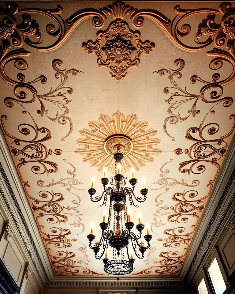 victorian elegance ceiling mural - 25 Ceiling Murals