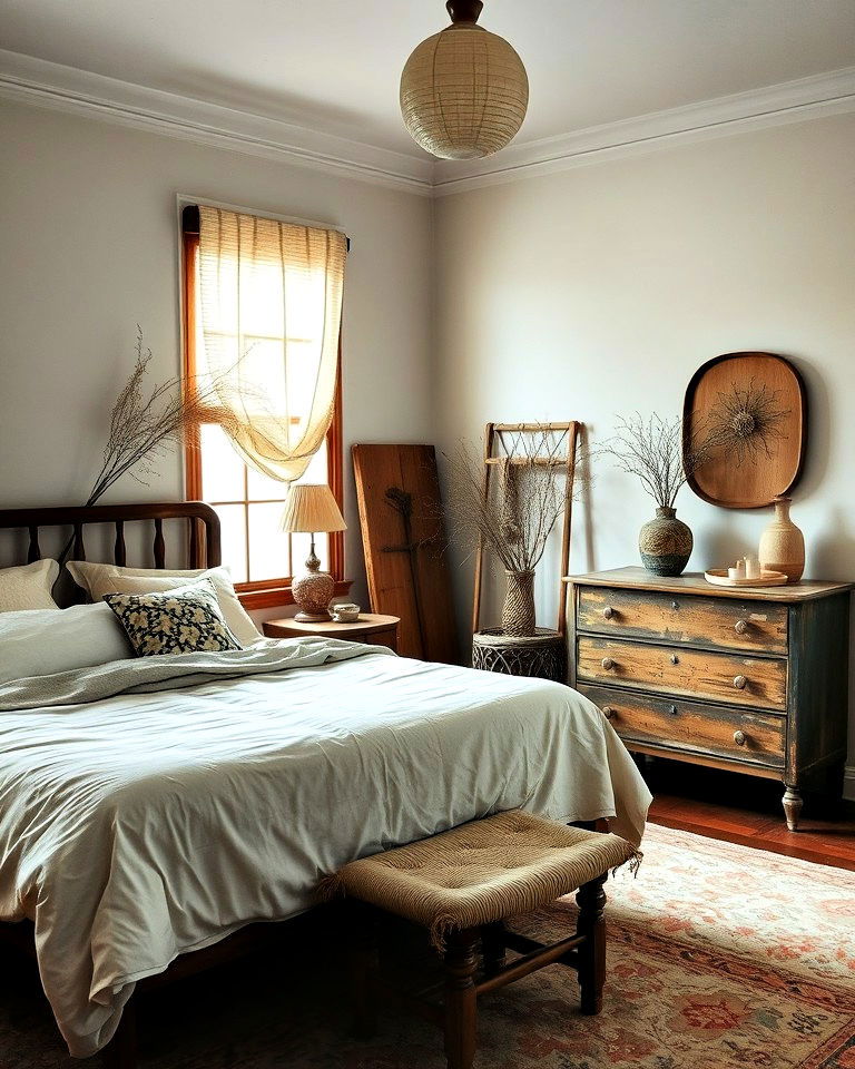 vintage or secondhand finds wabi sabi bedroom - 15 Wabi Sabi Bedroom Ideas